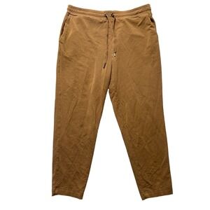 Bana Republic Women L Brown Baby Terry Clean Jogger Sweatpants Lounge Size L